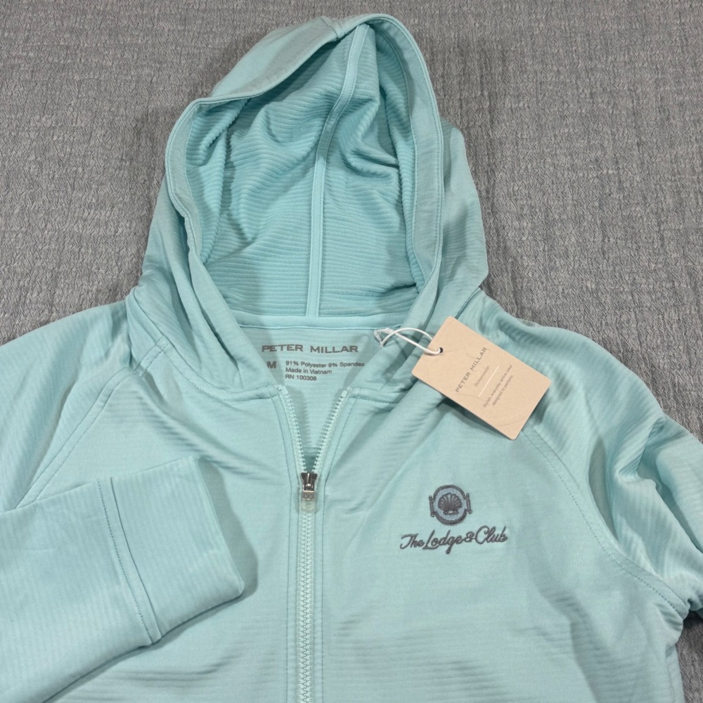 NWT Peter‎ Millar Women's M Performance Golf Hoodie The Lodge & Club Ponte Vedra